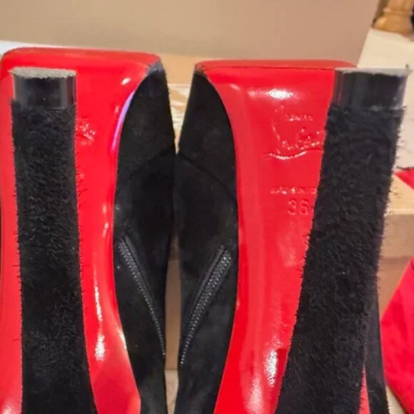 Christian Louboutin Platform Suede Bootie - Picture 13 of 16